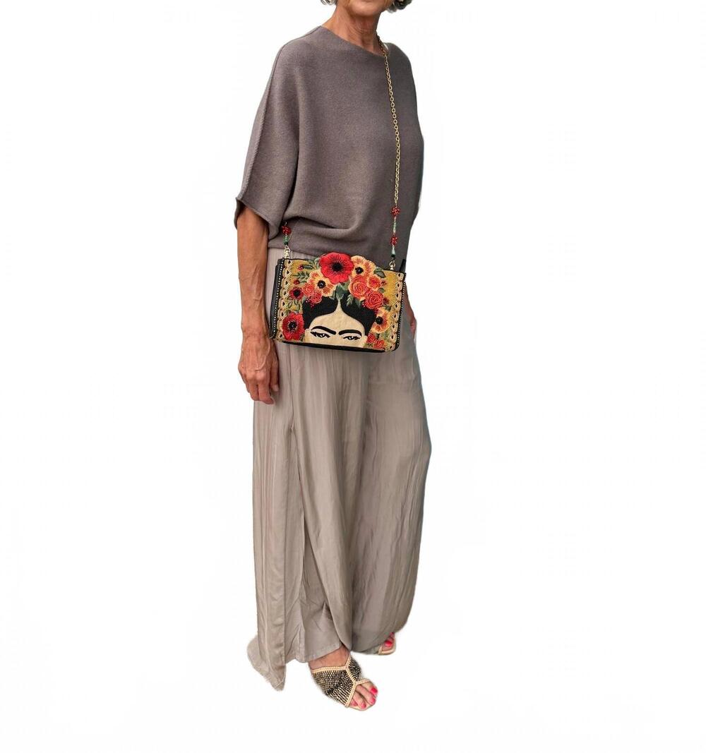 NEW SCANDAL ITALY free flowy pant in taupe